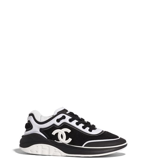 scarpe nere chanel|luxury Chanel sneakers.